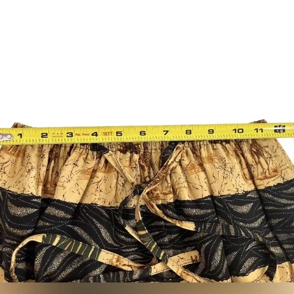 Giraffe Skirt Set S Skirt M Blouse Safari Jungle Vintage Intriguing Threads VGC - Picture 11 of 13